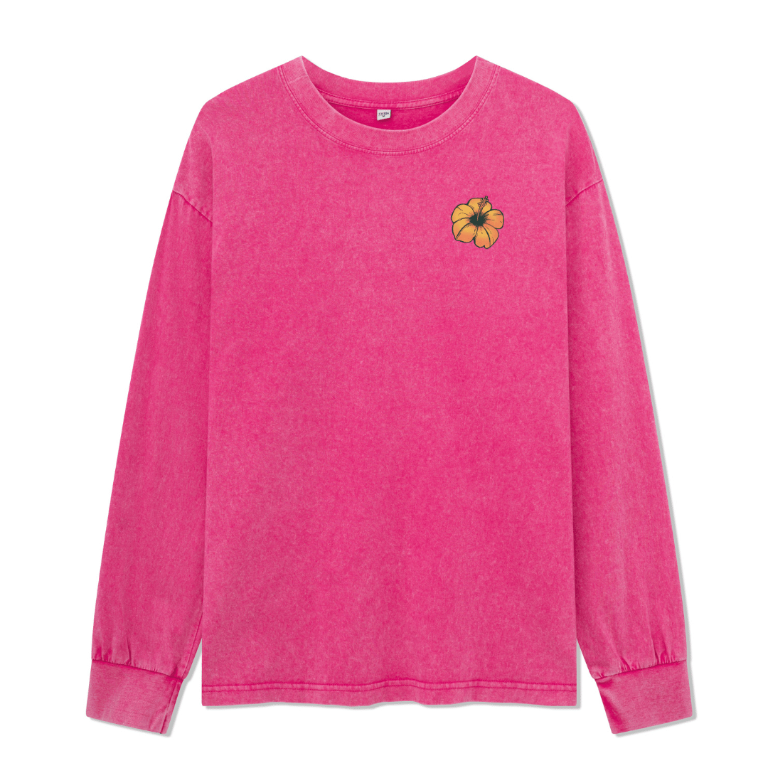 Golden Beach Washed Long Sleeve Top