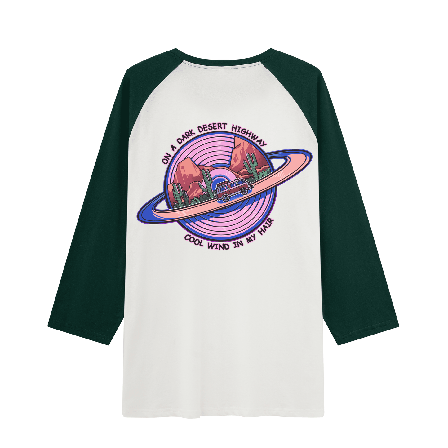 On The Road Raglan Long Sleeve Tops