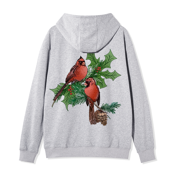freeleaf-christmas-cardinal-unisex-fleece-full-zip-hoodie