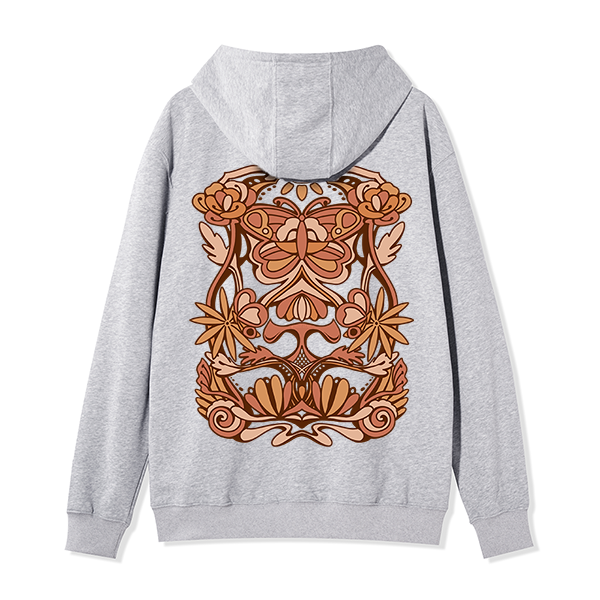 freeleaf-spring-butterfly-back-printed-unisex-nature-inspired-fleece-full-zip-hoodie