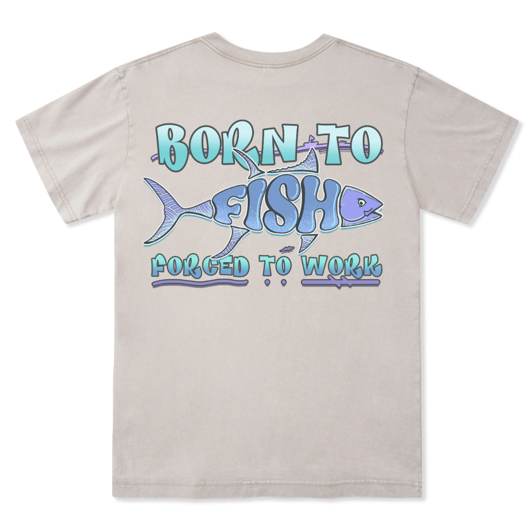 Born To Fish Washed Tee