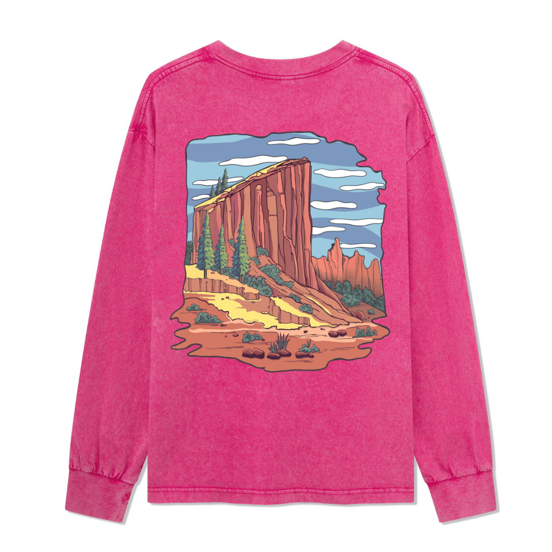 Zion National Park Washed Long Sleeve Top