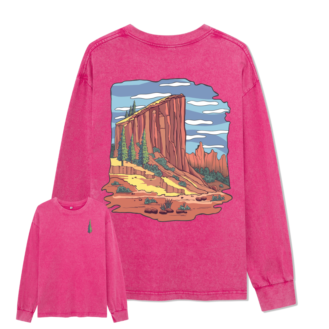 Zion National Park Washed Long Sleeve Top