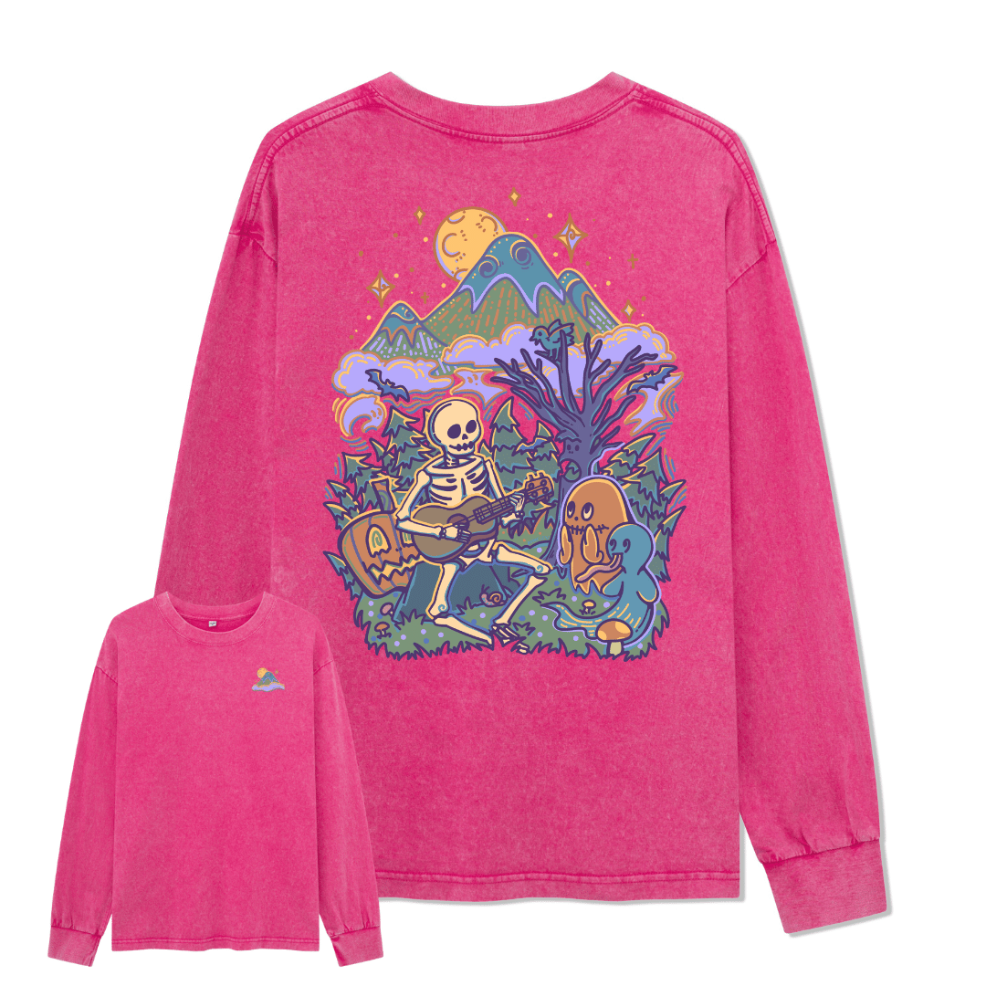 Fairy Tale Halloween Washed Long Sleeve Top