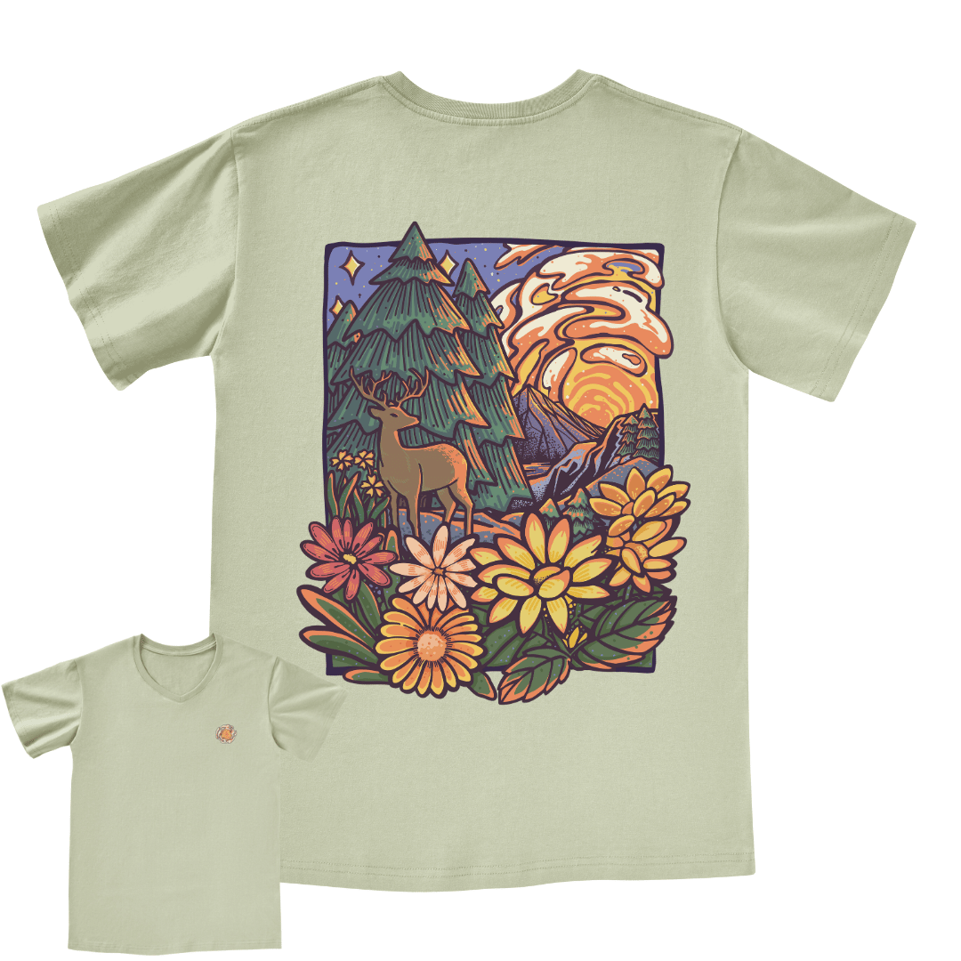 Wander In The Forest V-neck Tee