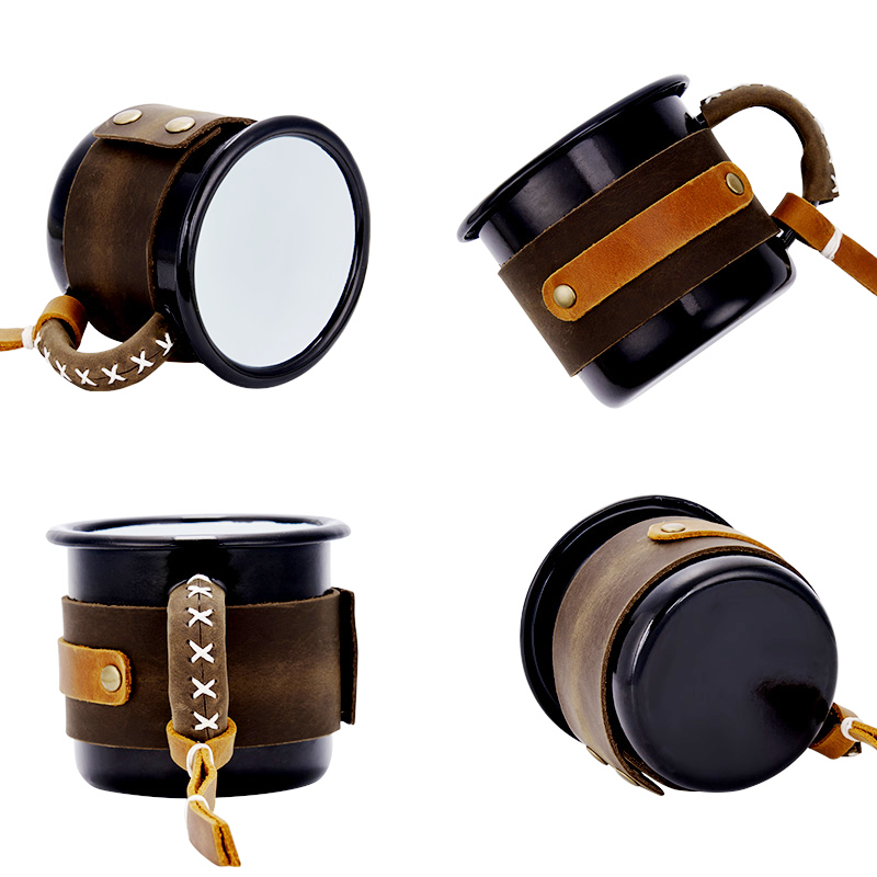 Personalized Leather Mug