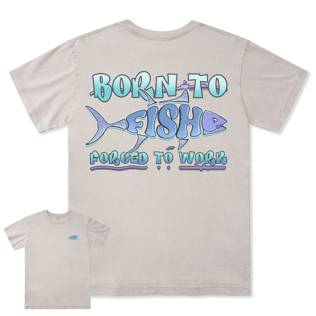 Born To Fish Washed Tee