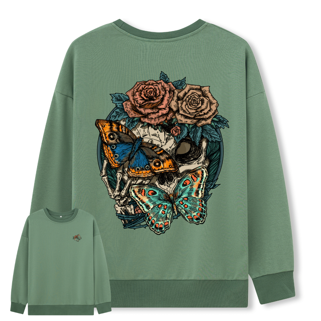 Floral Skull Sweatshirt