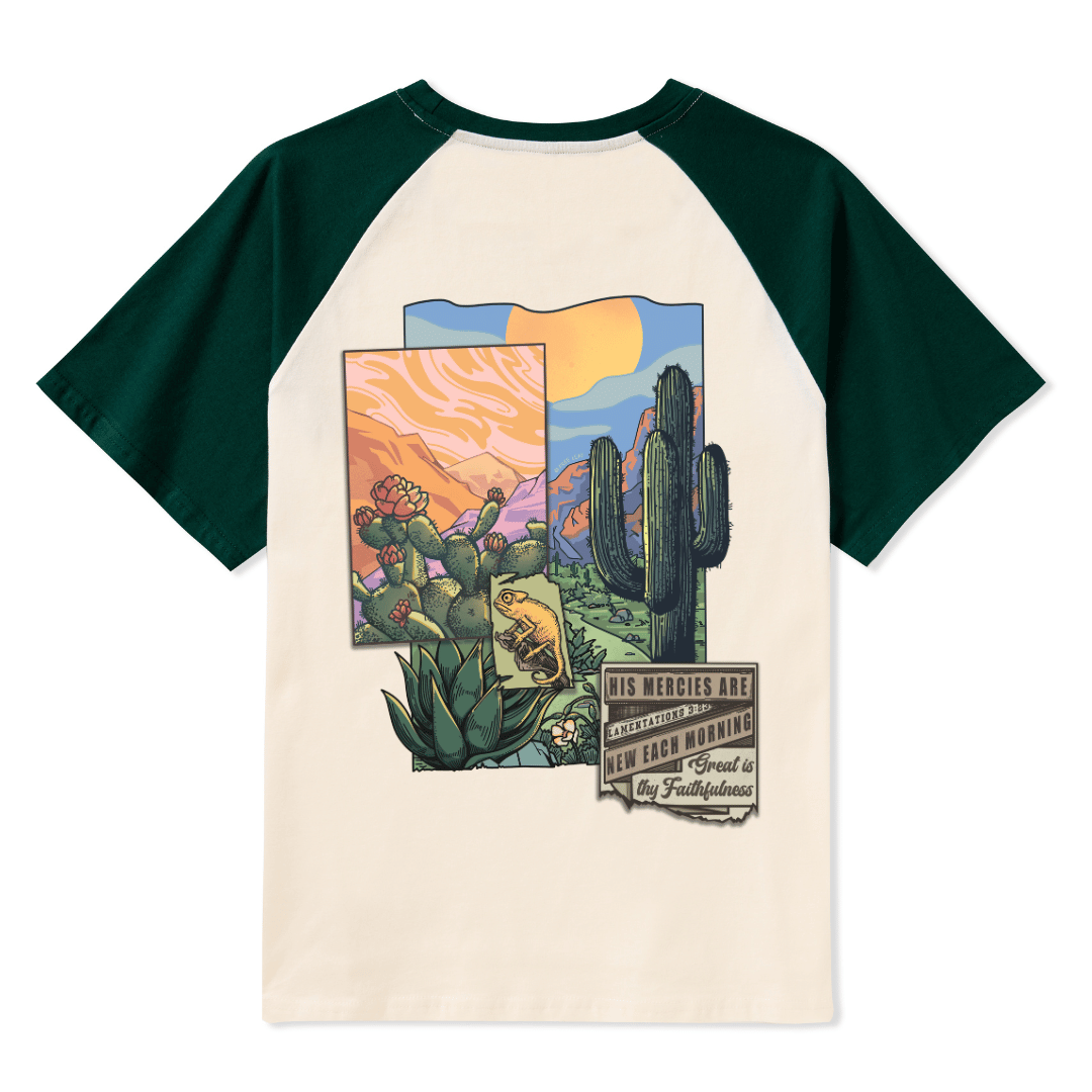 Christian Raglan Short Sleeve Top