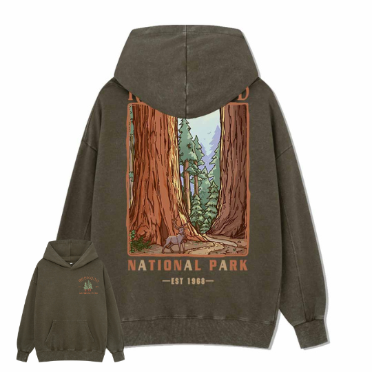 Redwood National Park Washed Hoodie