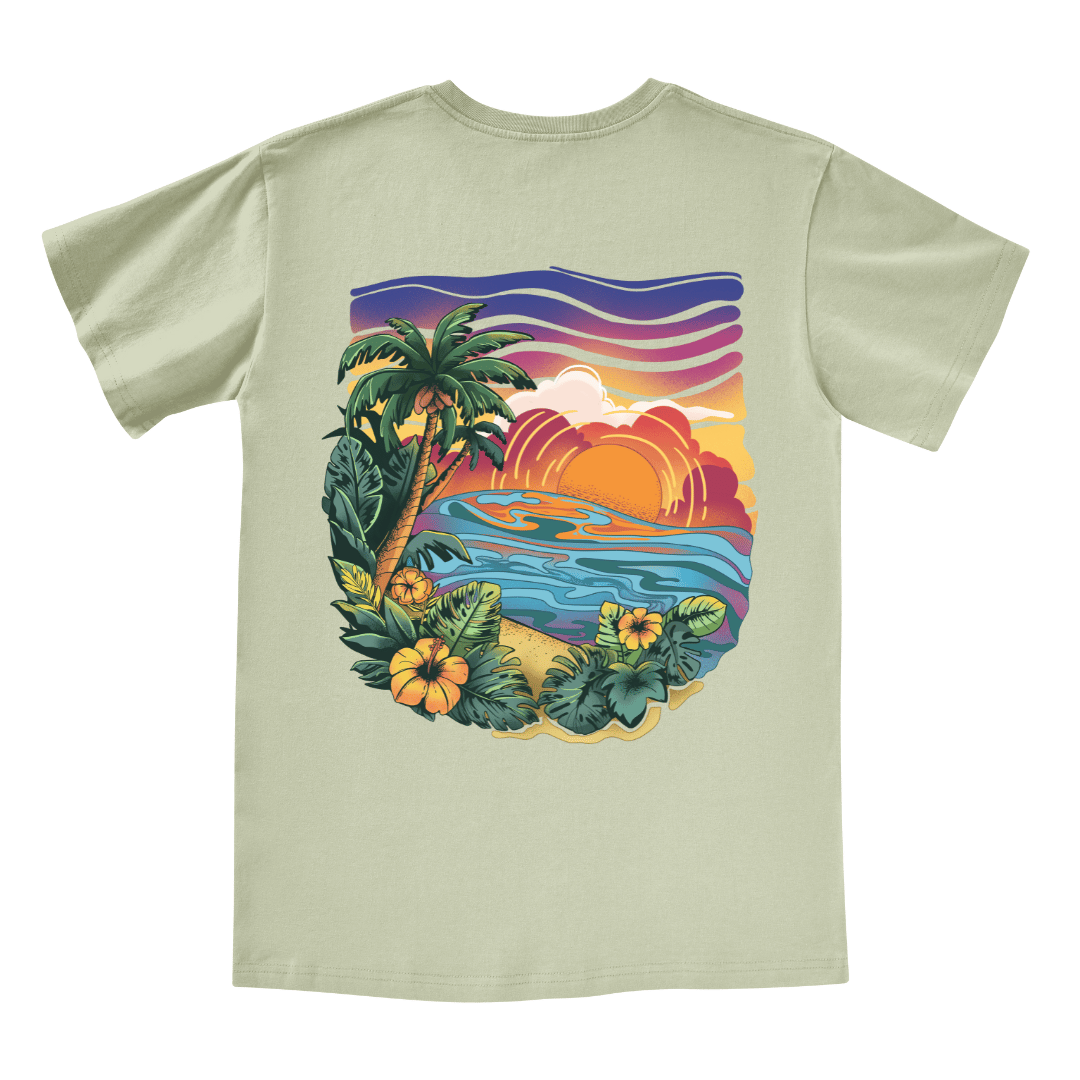 Golden Beach V-neck Tee