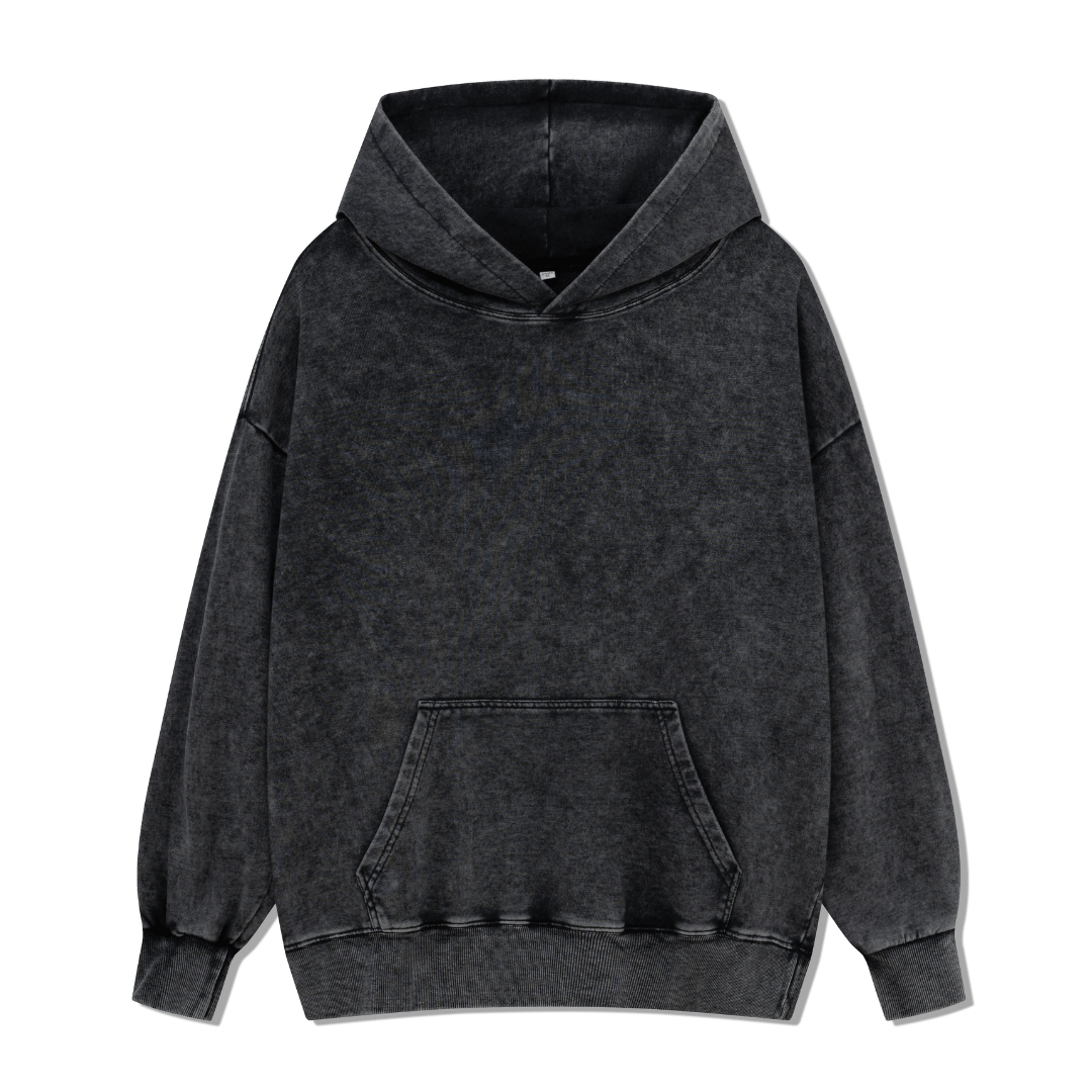 Life Attraction Back-printed Washed Hoodie