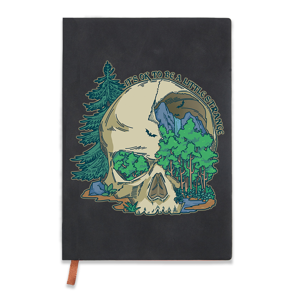 Freeleaf Skull Mountain Vintage Leather Journal Notebook
