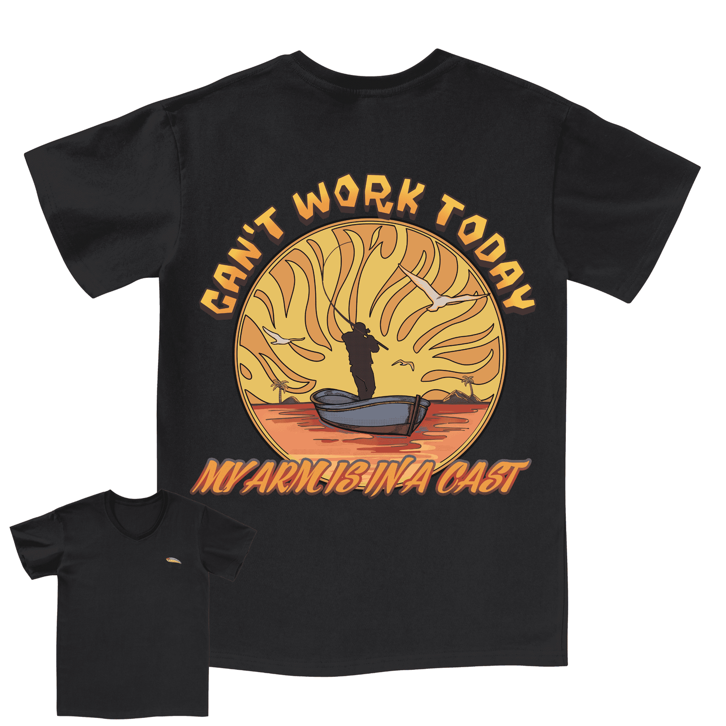 Can't Work Today V neck Tee