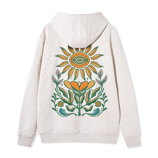 freeleaf-sunflower-back-printed-unisex-nature-inspired-fleece-full-zip-hoodie