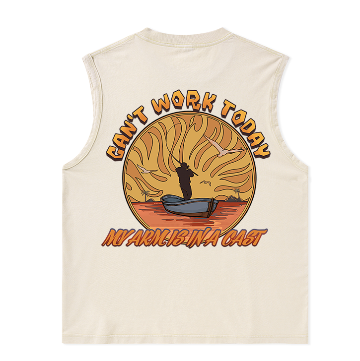 Freeleaf Can't Work Today Unisex Washed Tank Tops