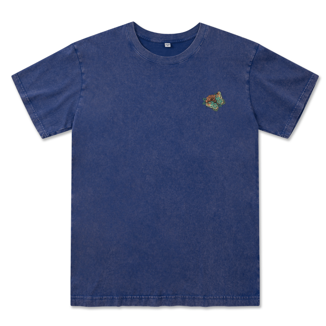Floral Skull Washed Tee