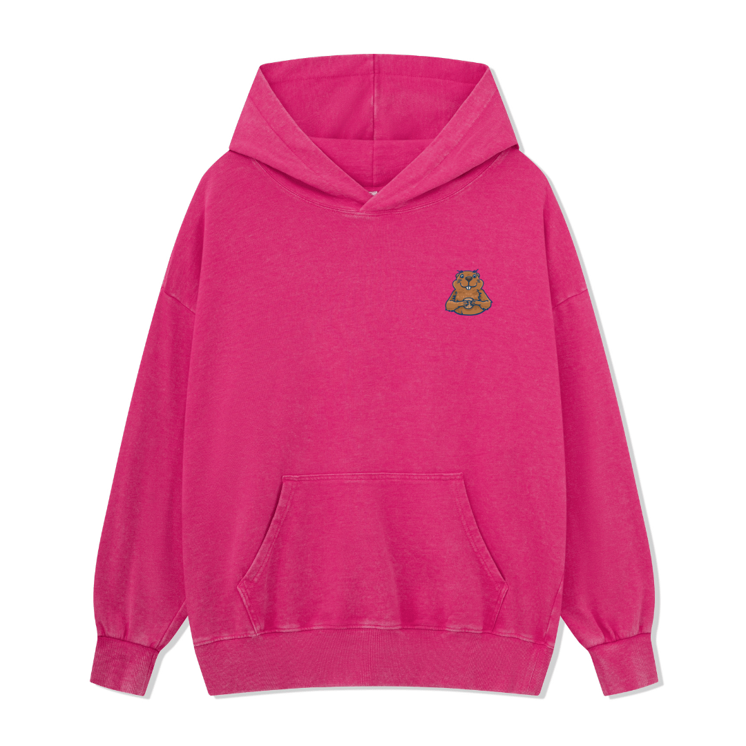 Happy Mind Happy Life Washed Hoodie
