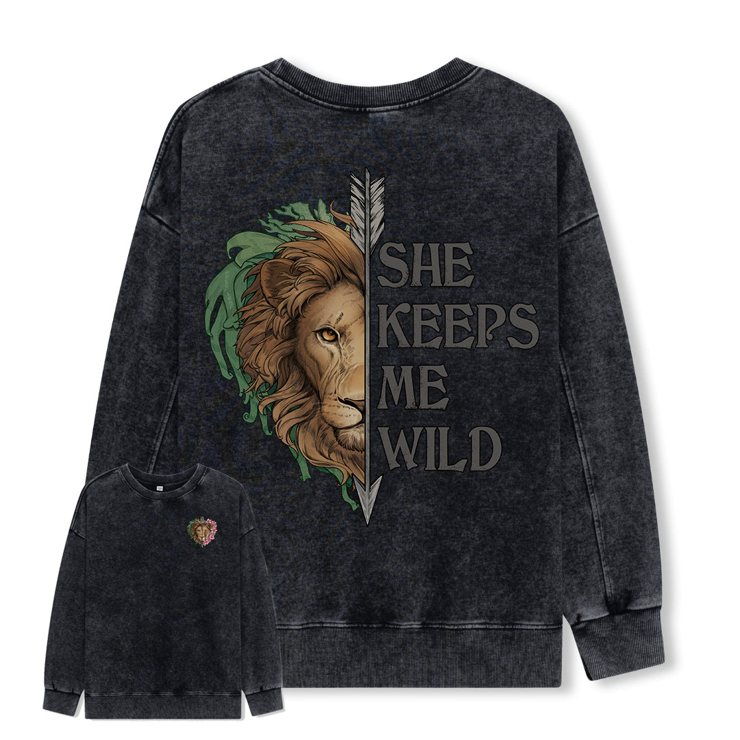 Freeleaf Wild at Heart Love's Serenade Washed Sweatshirt