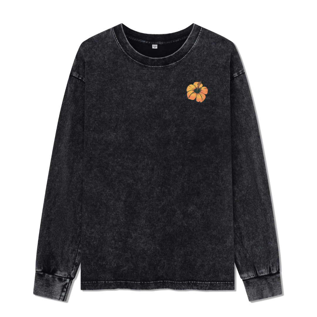 Golden Beach Washed Long Sleeve Top