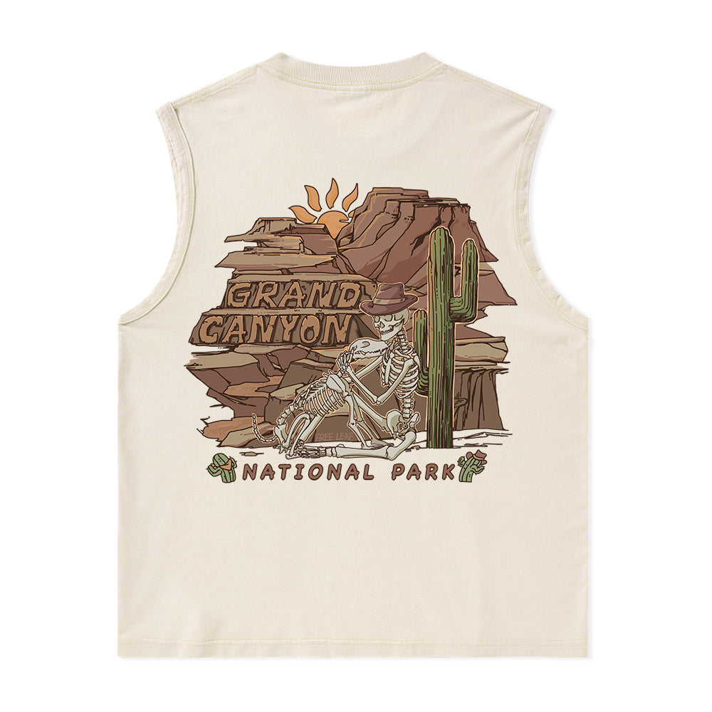 Freeleaf Grand Canyon National Park Unisex Washed Tank Top