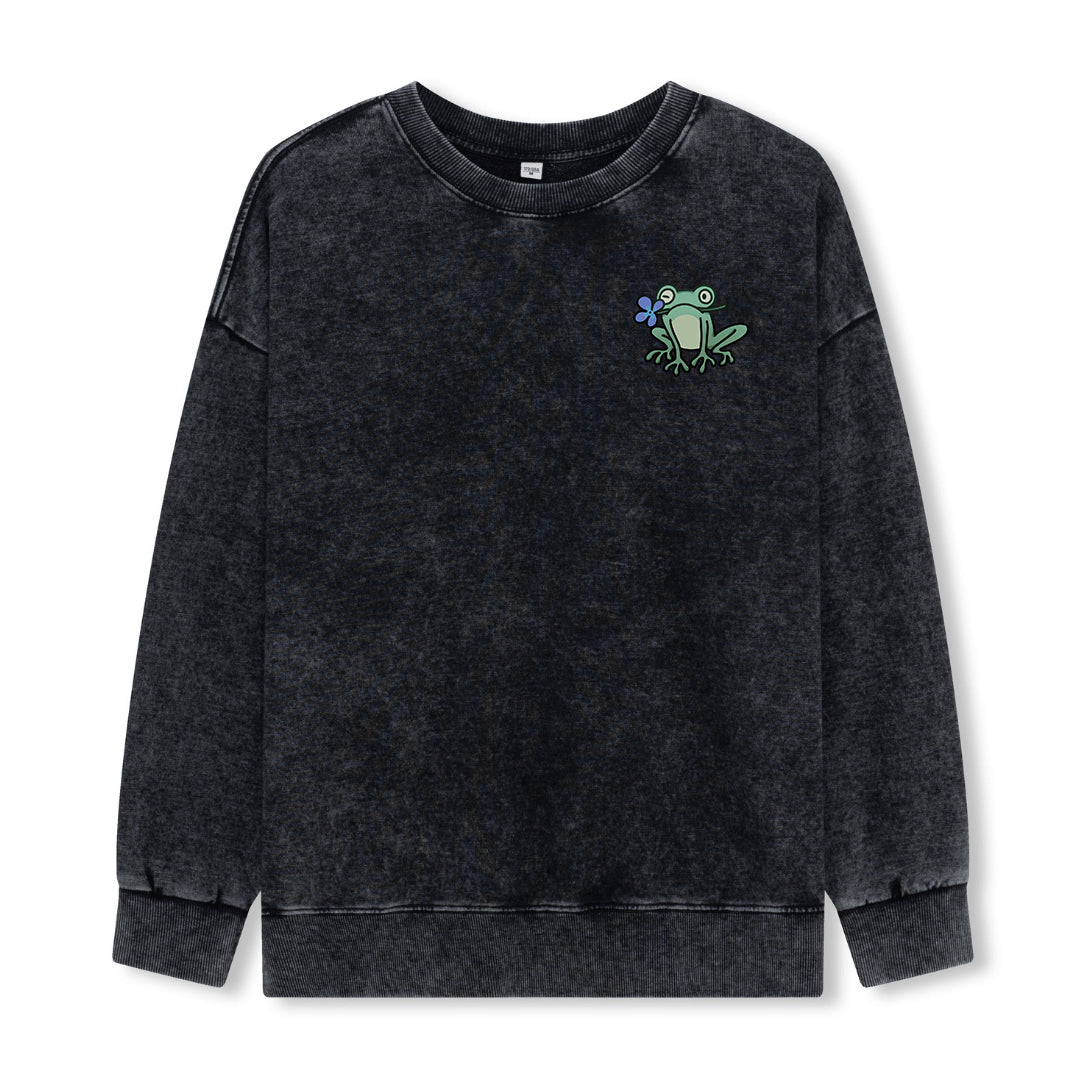 Freeleaf Rebirth in Bloom Unisex Nature Inspired Washed Sweatshirt