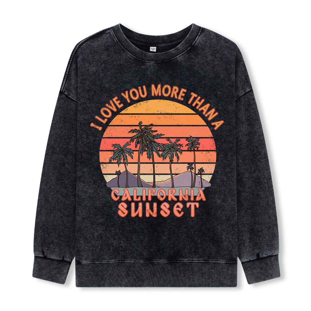 Freeleaf Sunset Reverie Unisex Washed Sweatshirt