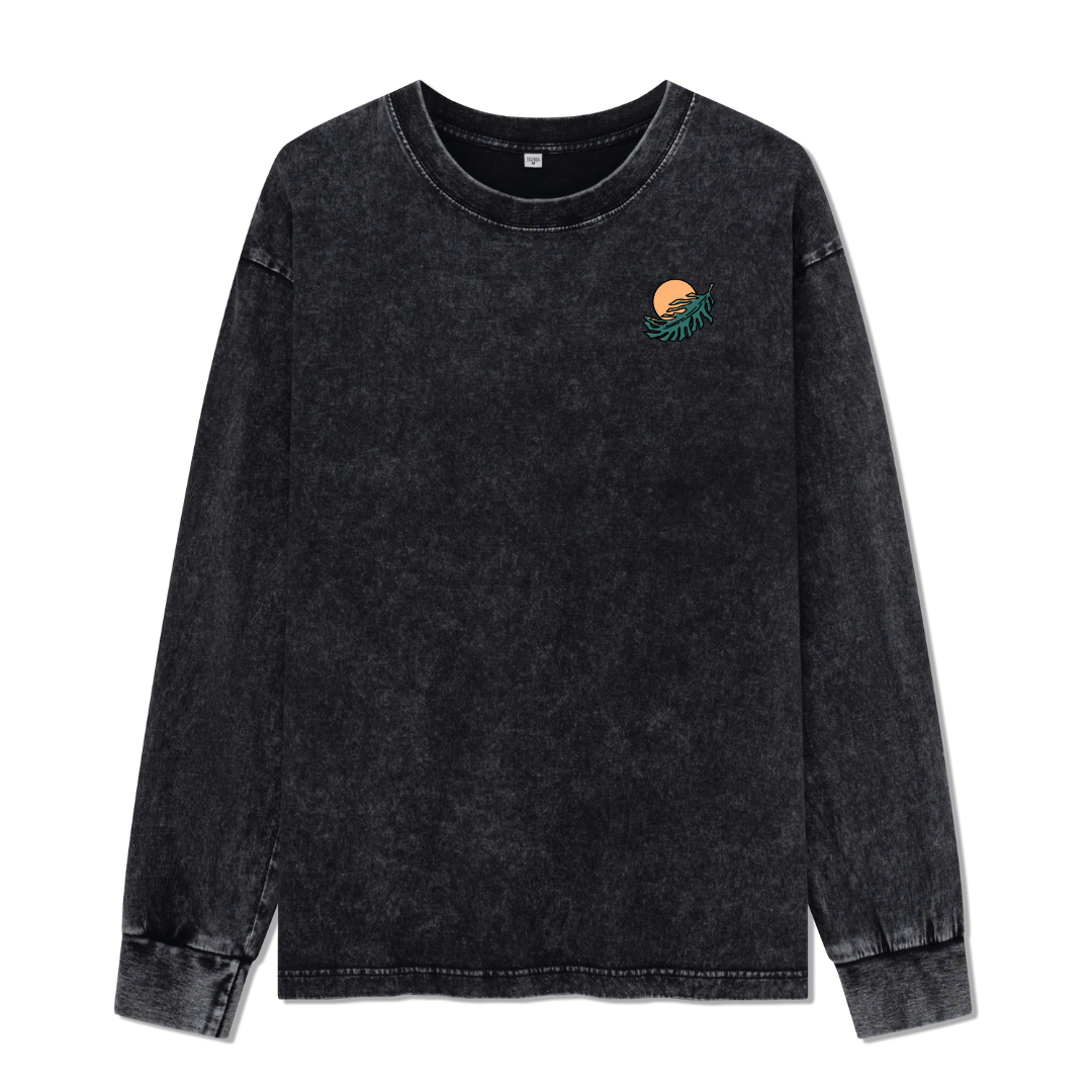 Hawaiian Vacation Washed Long Sleeve Top