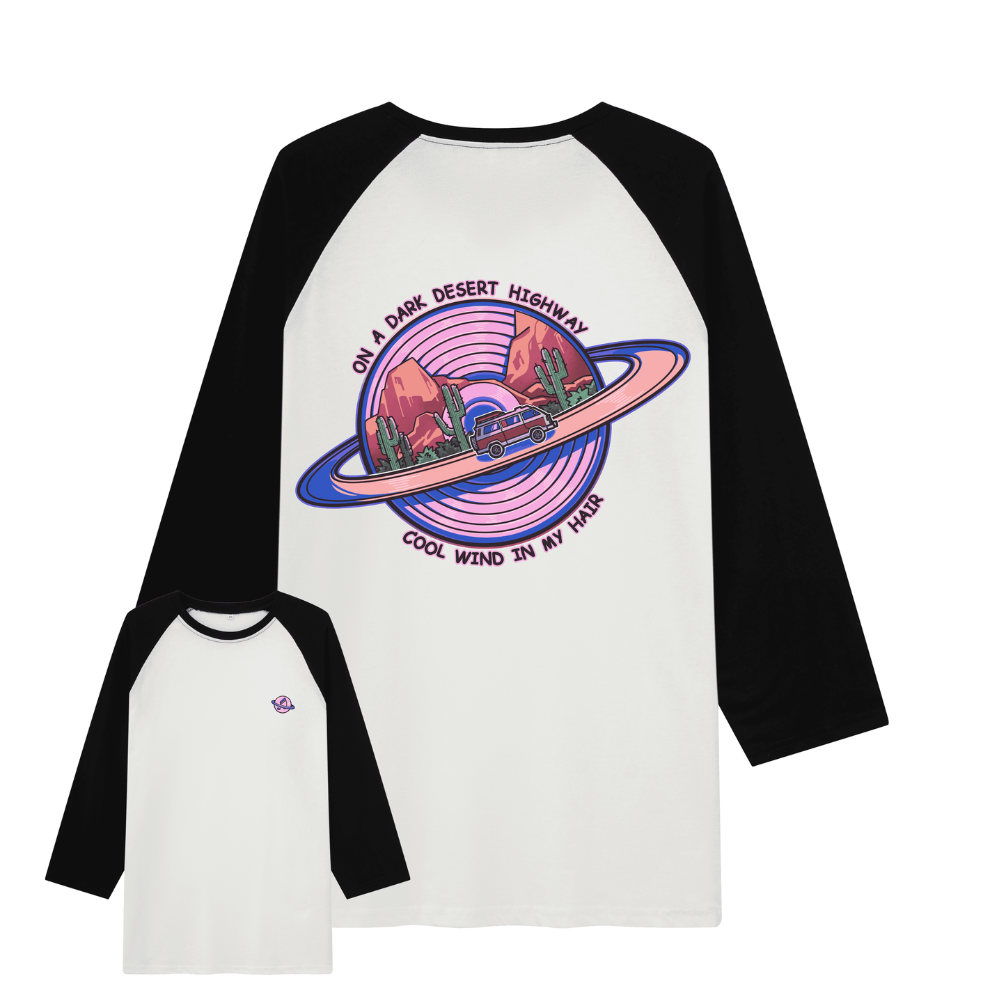 On The Road Raglan Long Sleeve Tops