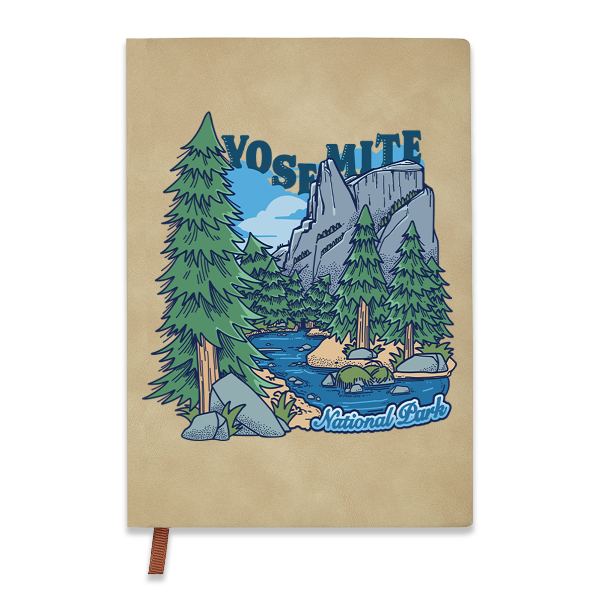 Freeleaf Yosemite National Park Vintage Leather Journal Notebook