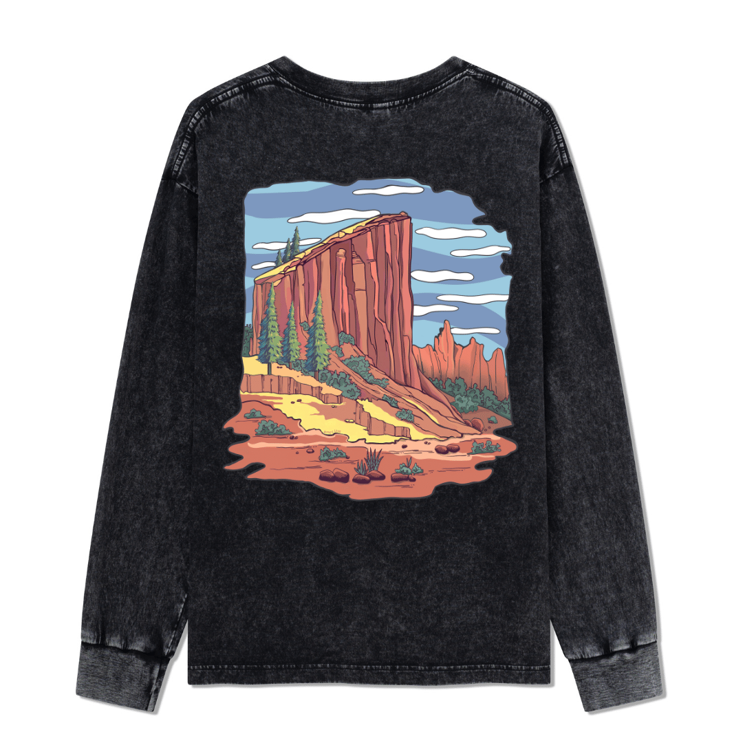 Zion National Park Washed Long Sleeve Top