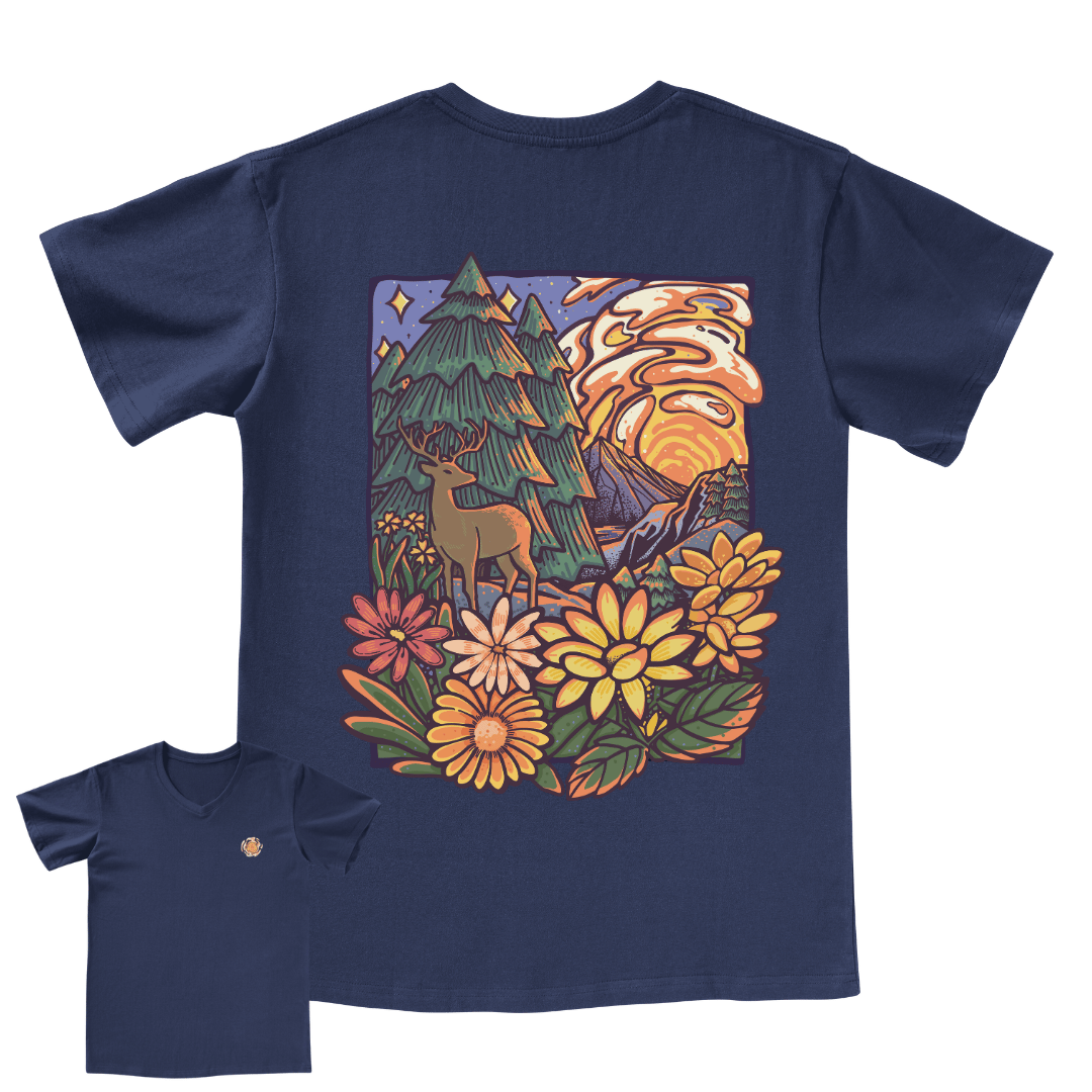 Wander In The Forest V-neck Tee