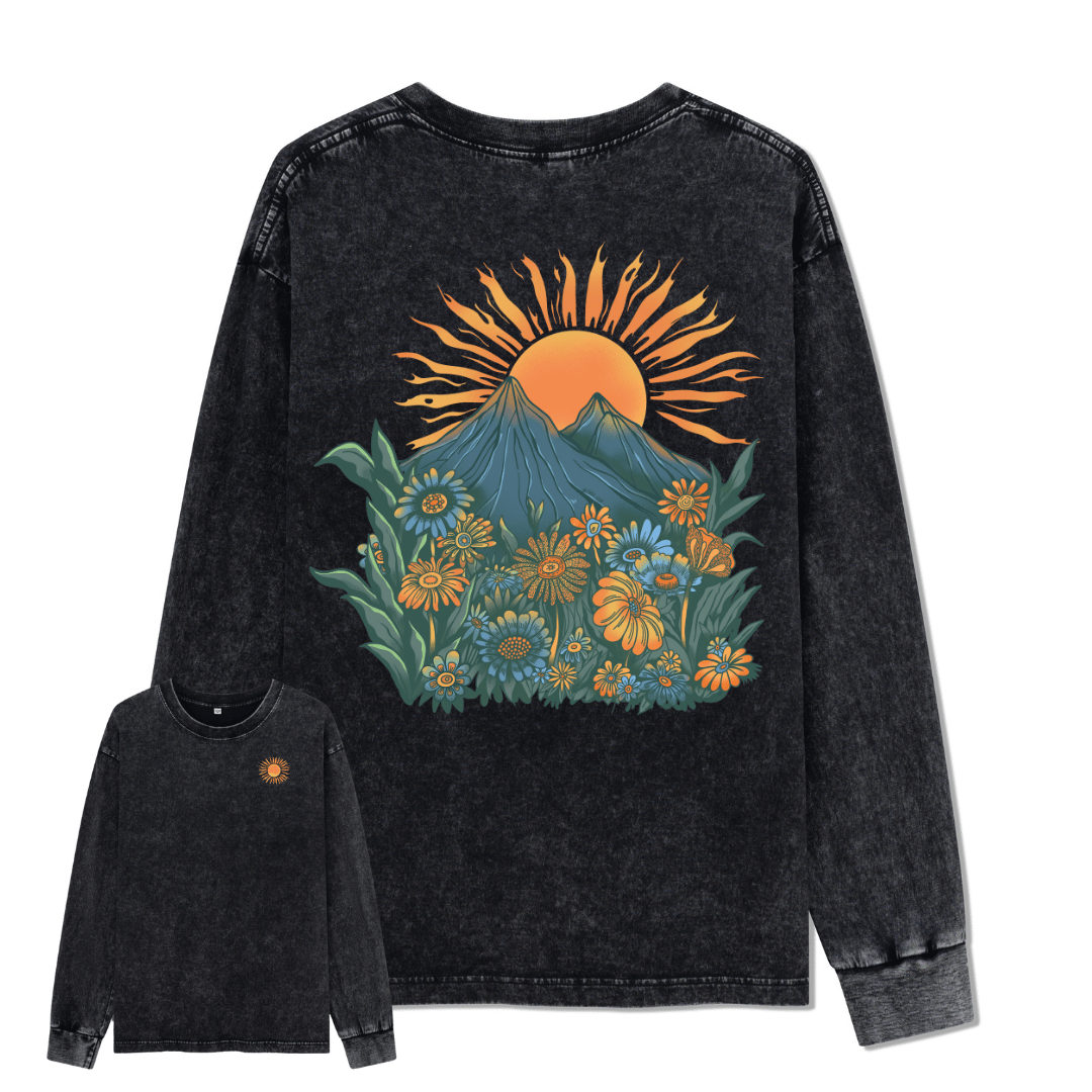 Energy Washed Long Sleeve Top