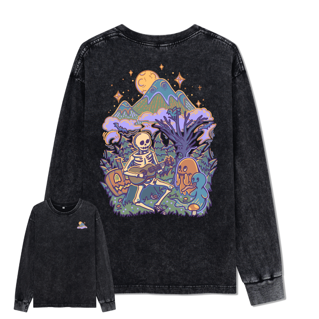 Fairy Tale Halloween Washed Long Sleeve Top