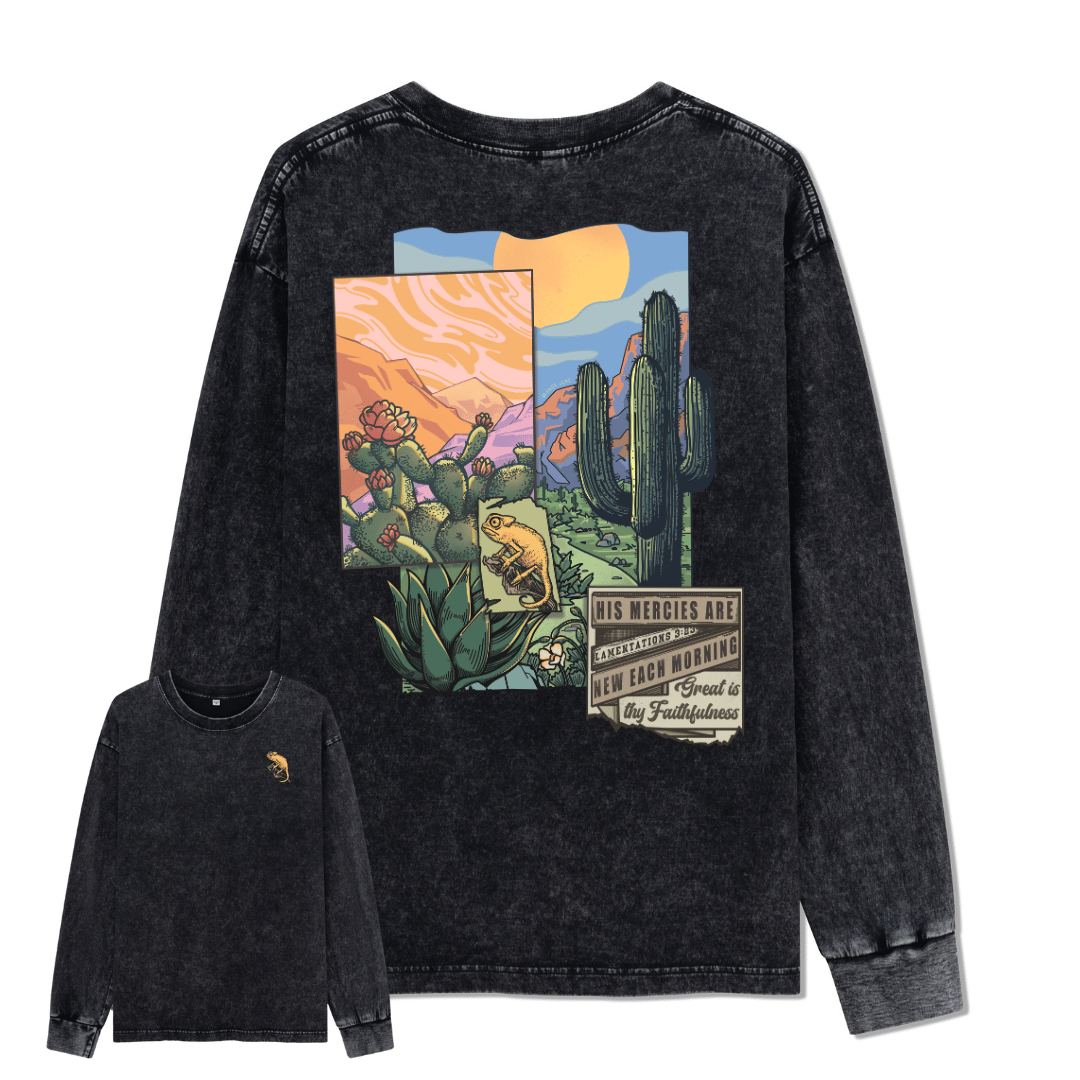 Christian Washed Long Sleeve Top