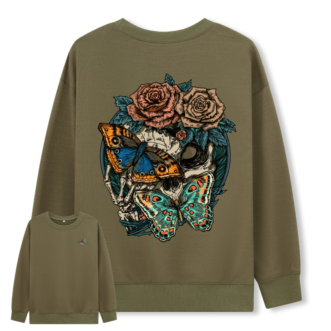 Floral Skull Sweatshirt