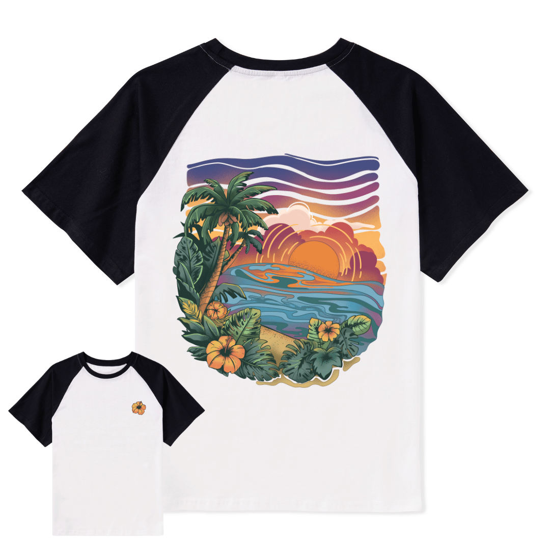 Golden Beach Raglan Short Sleeve Top