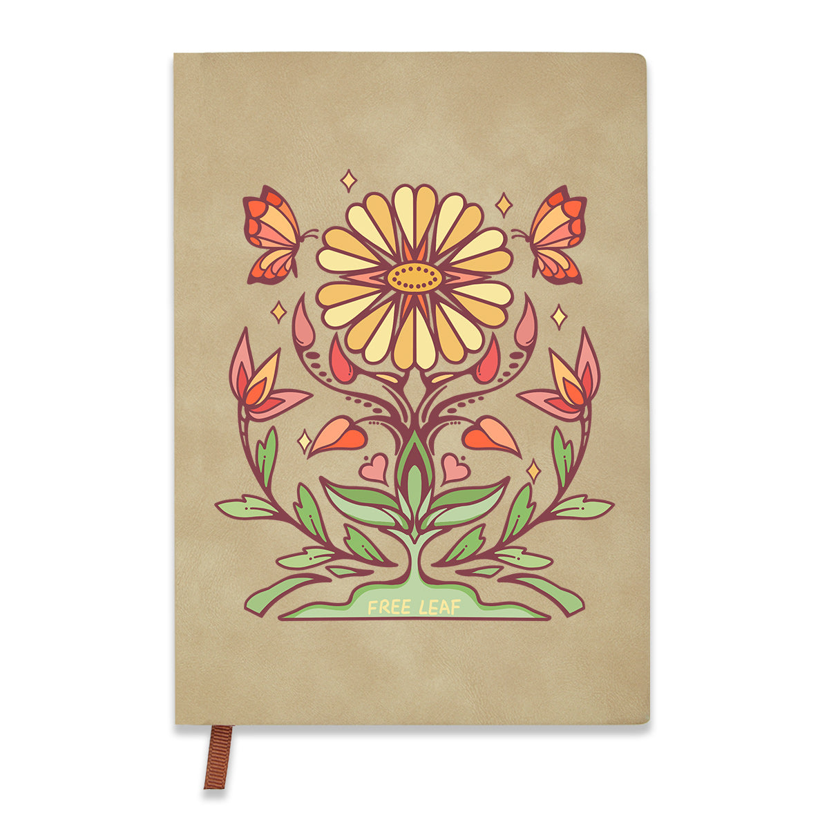 Freeleaf Elf Viligis Vintage Leather Journal Notebook