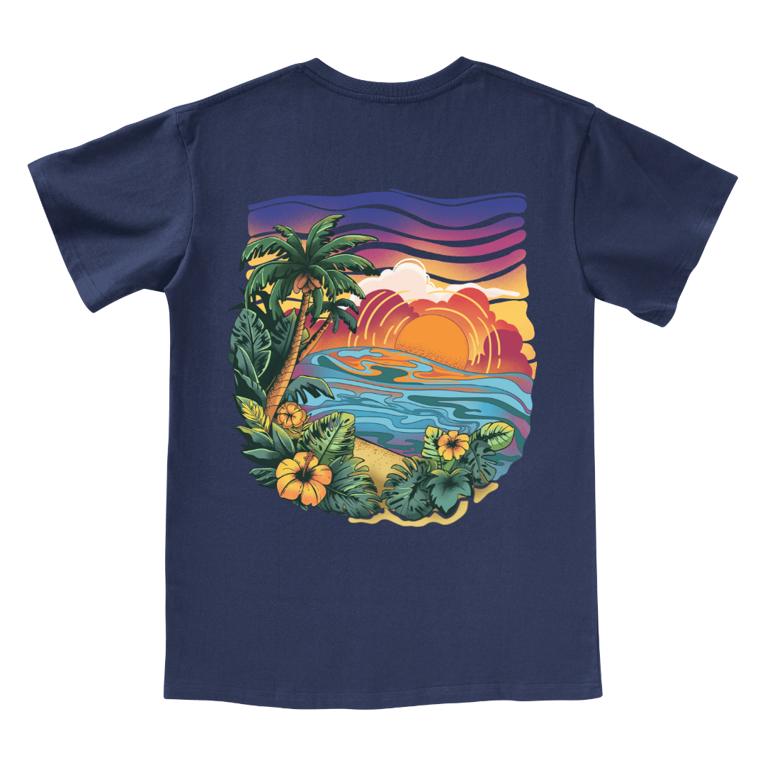 Golden Beach V-neck Tee