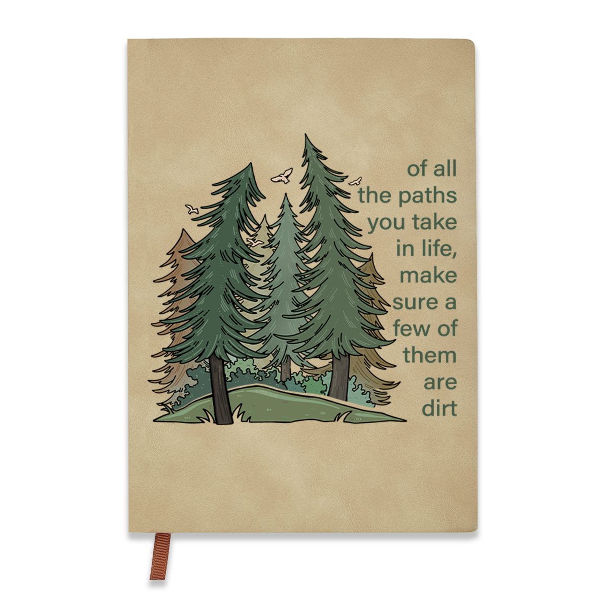 Freeleaf Path Of Life Vintage Leather Journal Notebook