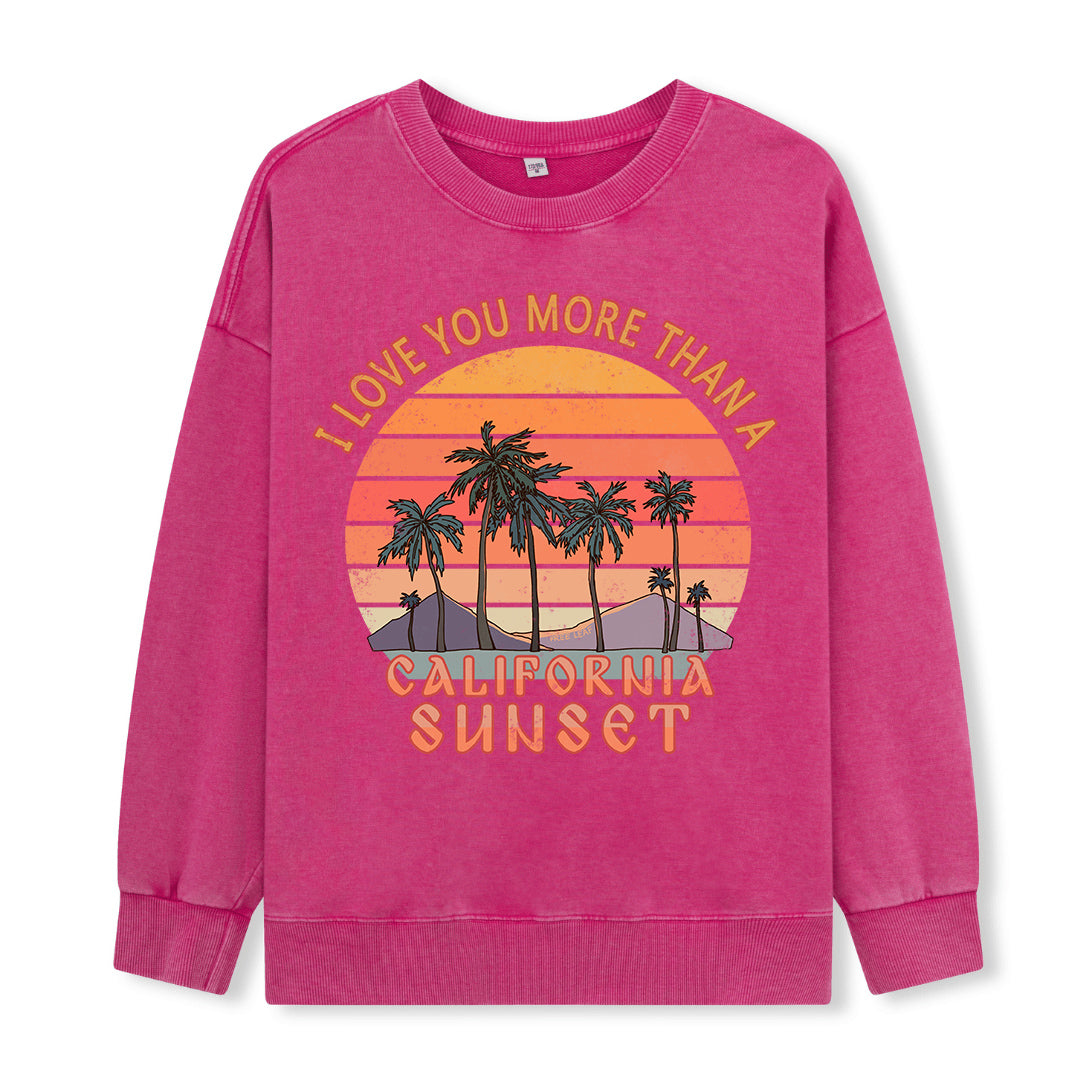 Freeleaf Sunset Reverie Unisex Washed Sweatshirt