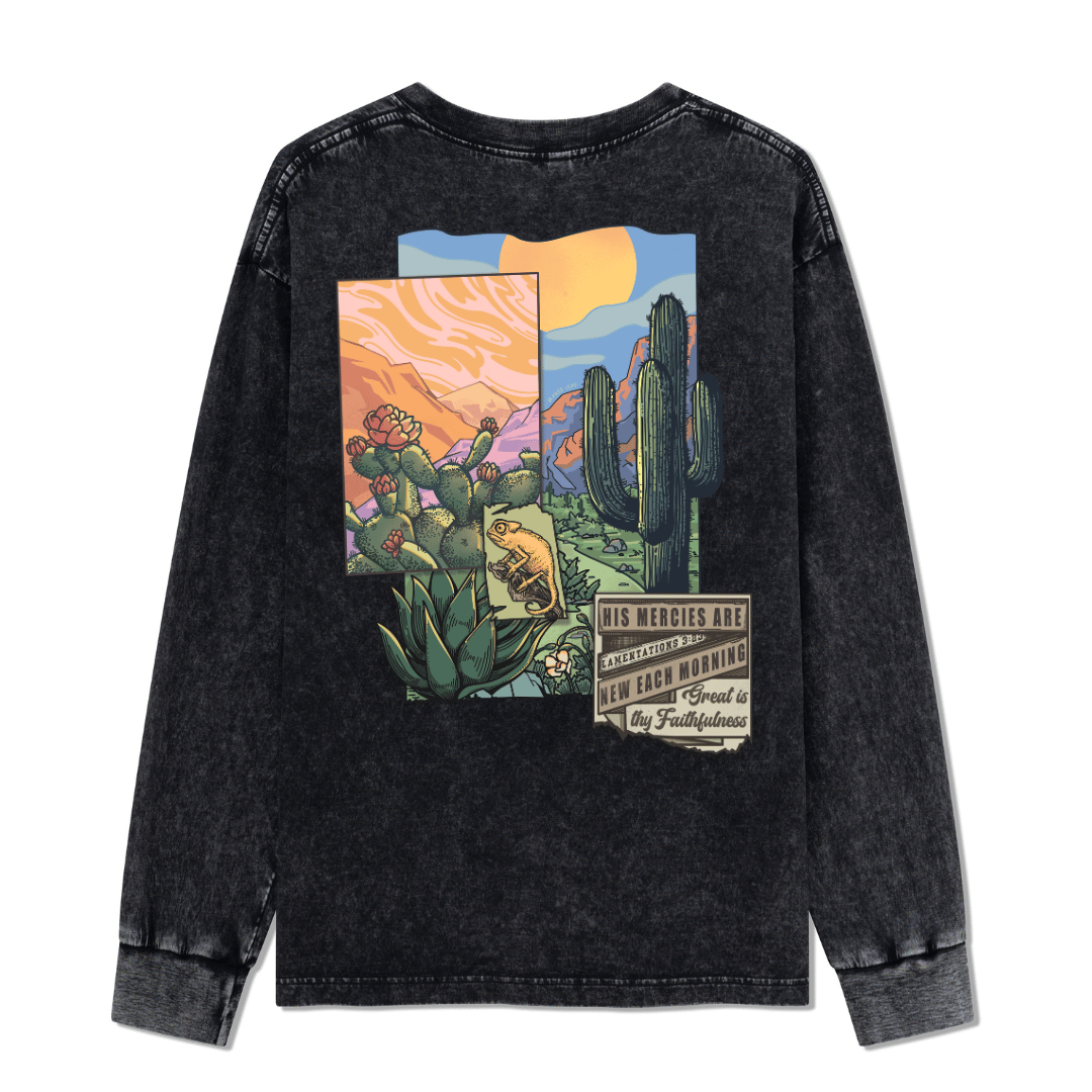 Christian Washed Long Sleeve Top