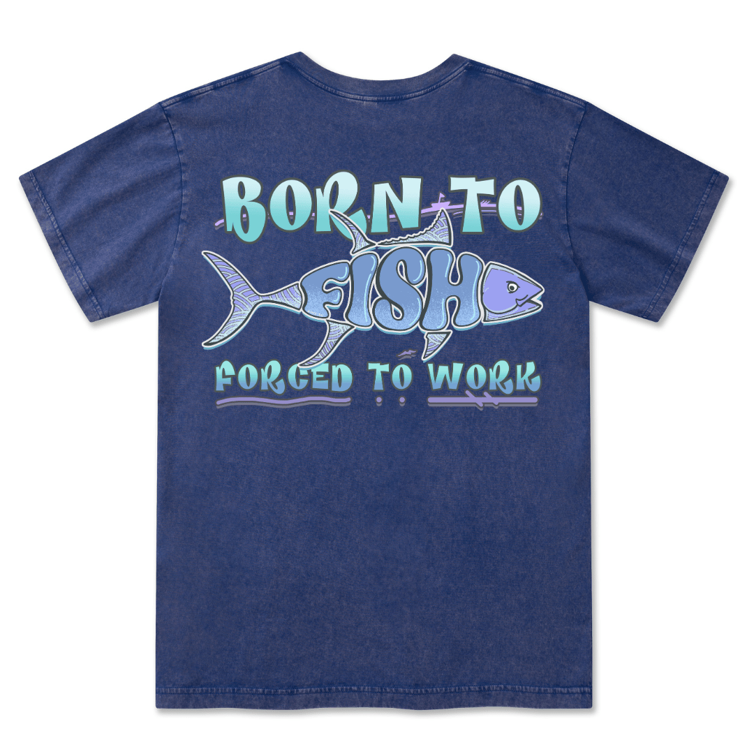 Born To Fish Washed Tee