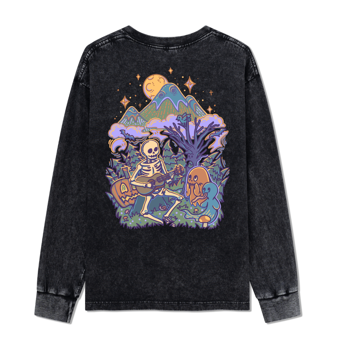 Fairy Tale Halloween Washed Long Sleeve Top