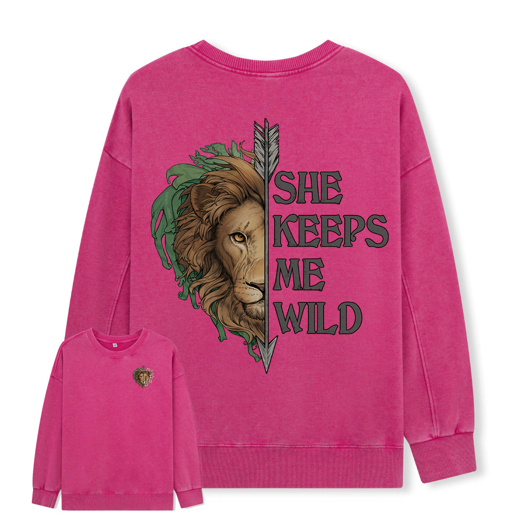 Freeleaf Wild at Heart Love's Serenade Washed Sweatshirt