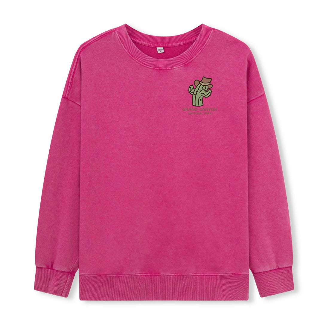Freeleaf Grand Canyon National Park Unisex Nature Inspired Washed Sweatshirt