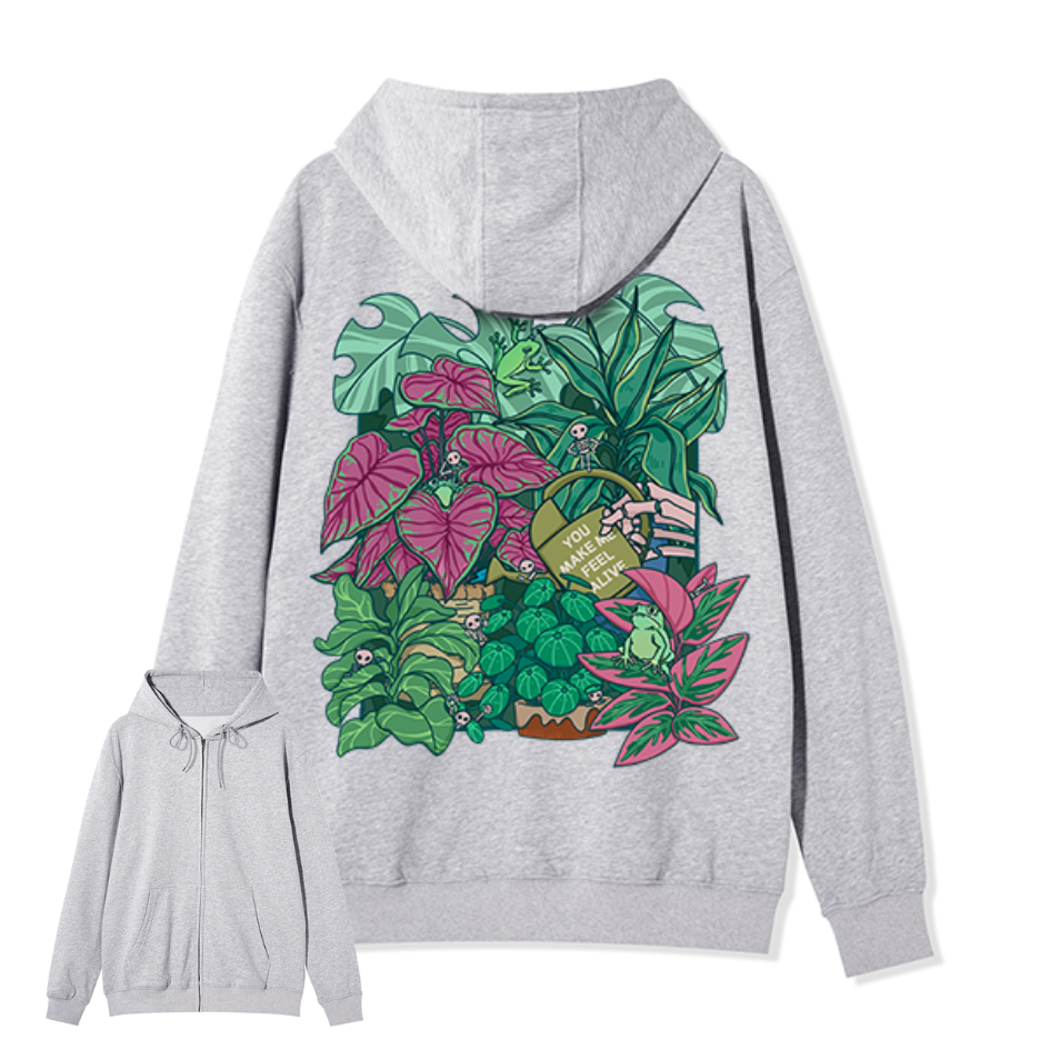 You Make Me Feel Alive Back-printed Hoodie