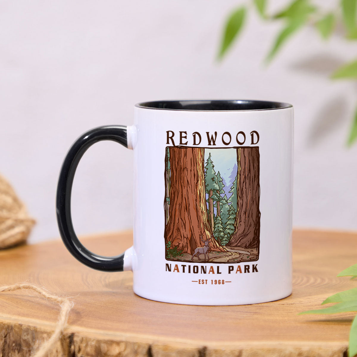 Freeleaf Redwood National Park Colorful Ceramic Mug