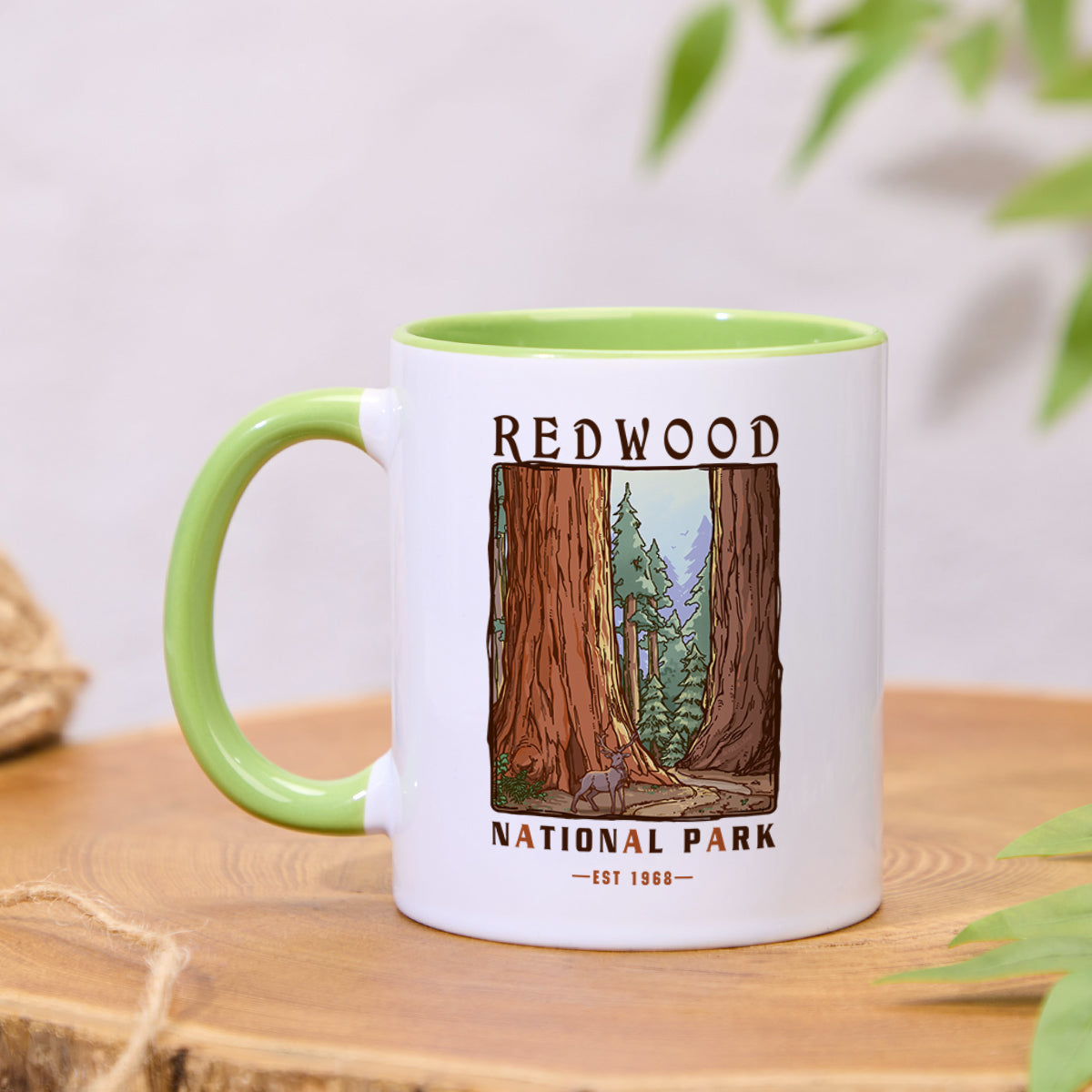 Freeleaf Redwood National Park Colorful Ceramic Mug