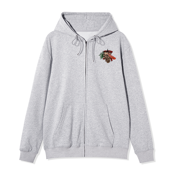 freeleaf-christmas-cardinal-unisex-fleece-full-zip-hoodie